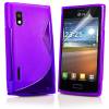 LG Optimus L5 E610 / E612 Silicone Case S Line TPU Gel Purple (ΟΕΜ)